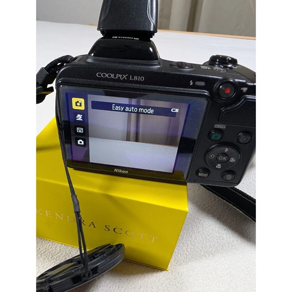 Nikon Coolpix L810 Digital Camera 16.1MP 26x Zoom Black Tested Working